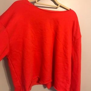 Cropped sweat shirt